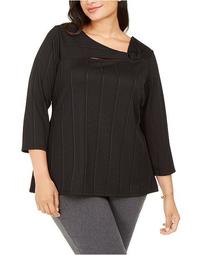 Plus Size Asymmetrical Twist Top, Created For Macy's