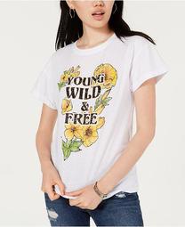 Juniors' Wild & Free Cotton Graphic T-Shirt