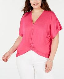 Trendy Plus Size Twisted Top