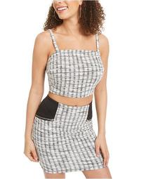 Juniors' Plaid Crop Top, Created for Macy's