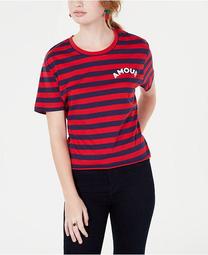 Juniors' Amour Striped T-Shirt