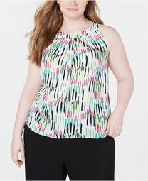 Trendy Plus Size Printed Sleeveless Camisole, Created for Macy's