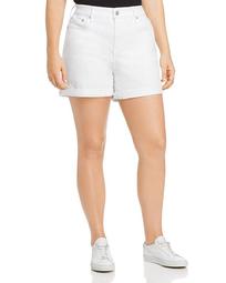 High-Rise Shorts in Blanc De Blanc