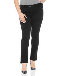 Straight-Leg Jeans in Solid Black
