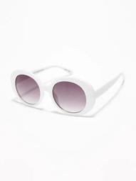 Acrylic Oval-Shaped Sunglasses for Women
