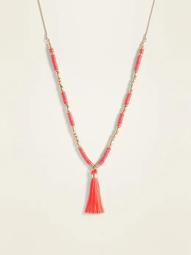 Tassel Pendant Necklace for Women   