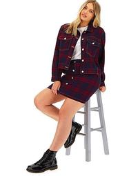 Red Checked Co-Ord Jacket