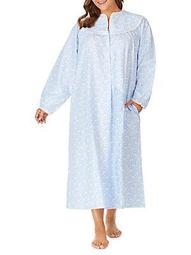 Plus Printed Flannel Nightgown