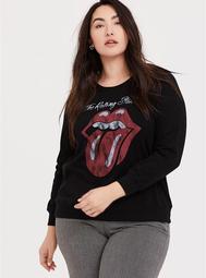 Rolling Stones Black Crew Sweatshirt