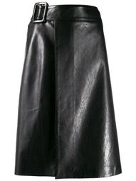 A-line wrapped skirt