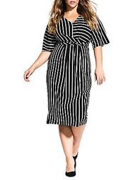 Striped Knotted Dress