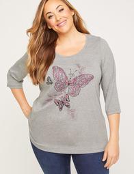 Shimmering Butterfly Tee