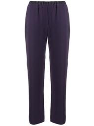 elasticated straight trousers