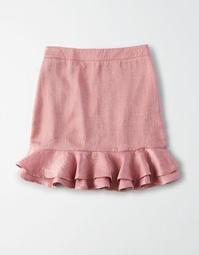 AE Studio Ruffle Hem Mini Skirt
