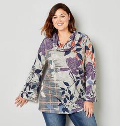 Floral Cowlneck Tunic