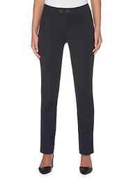 Petite Fly Front Stretch Pants