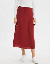 AE High-Waisted Silky Midi Skirt