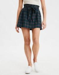 AE High-Waisted Plaid Mini Skirt