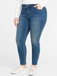 High-Waisted Secret-Slim Pockets + Waistband Built-In Warm Rockstar Super Skinny Plus-Size Jeans