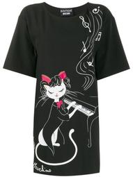 Piano Cat T-shirt dress