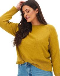Oasis Curve Ochre Raglan Sweater