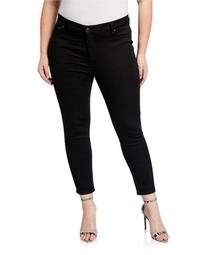 Plus Size High-Waist Skinny Ankle Jeans