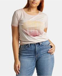 Plus Size Cotton Graphic-Print T-Shirt