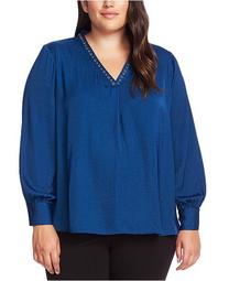 Plus Size Studded Top