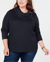 Plus Size Zip-Neck Thermal, Created for Macy's