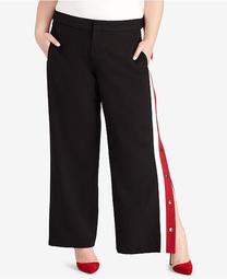 Plus Size Snap-Side Pants, Created for Macy's