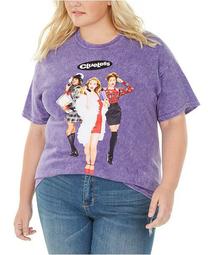 Trendy Plus Size Cotton Clueless Graphic T-Shirt, Created For Macy's