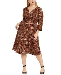 Plus Size Reversible Tie Waist Dress, Created for Macy's