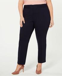 Plus Size High-Rise Ankle Pants