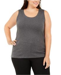 Plus Size Cotton Studded Tank Top, Created for Macy's