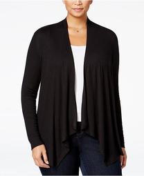 INC Plus Size Draped Cardigan, Created for Macy's