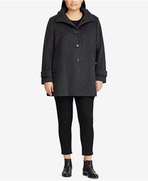 Plus Size Hooded Coat, Created For Macy's