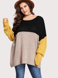 Plus Cut And Sew Oversized Sweater